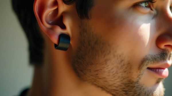 La fausse boucle d'oreille homme, l'alternative inattendue aux piercings